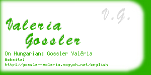 valeria gossler business card